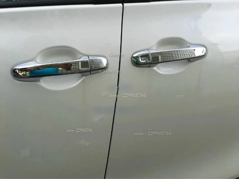 For Toyota Sienta NHP170 2015 2016 2017 2018 Chrome Door Handle Cover Trim Moulding Cap Bezel Overlay Protector Accessories 12P