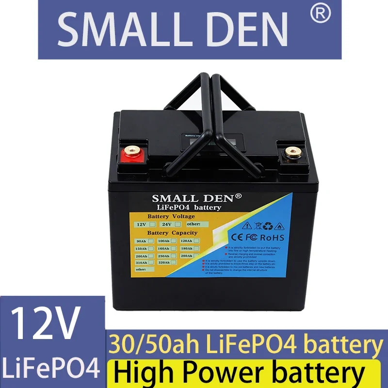 12V 12.8V 50Ah 60Ah LiFePO4 Battery 12.8V 4000 Cycles For RV Campers Golf Cart Off-Road Off-grid Solar Wind battery 10a charger