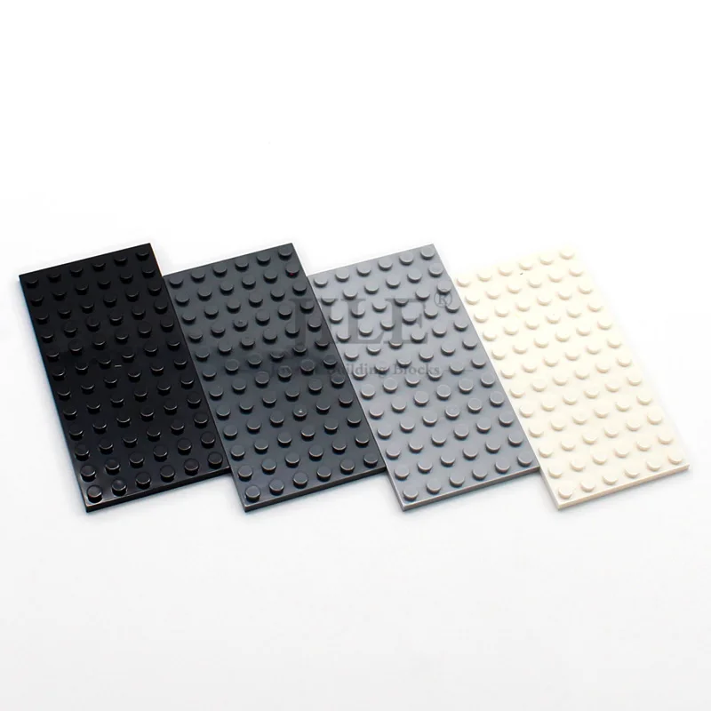 6pcs MOC Plate 6x12 Thin Figures Bricks DIY Building Blocks Creative Size Compatible with 3028 Assembles Particles Toys Gifts