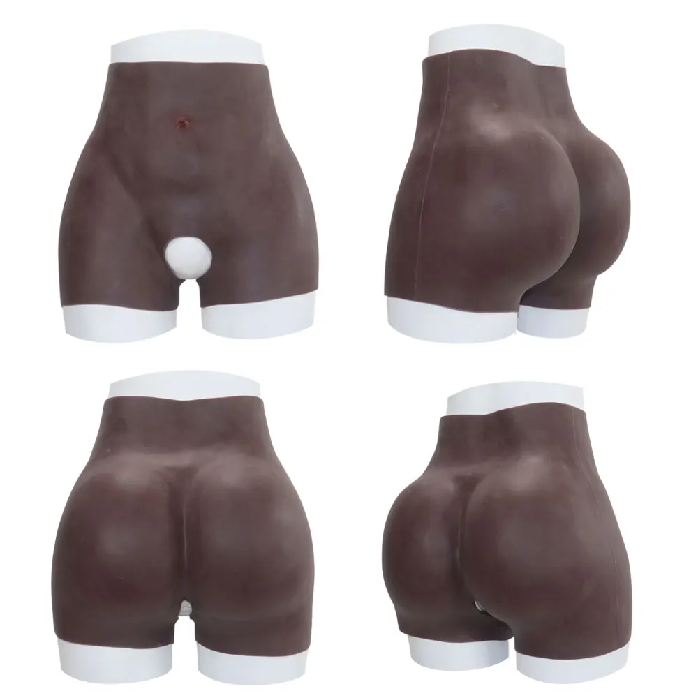 Fake Silicone Buttock for African Women Artificial 1.2cm Big Bum and Hips Enhancement Open Crotch Panties Lifting Shapewear