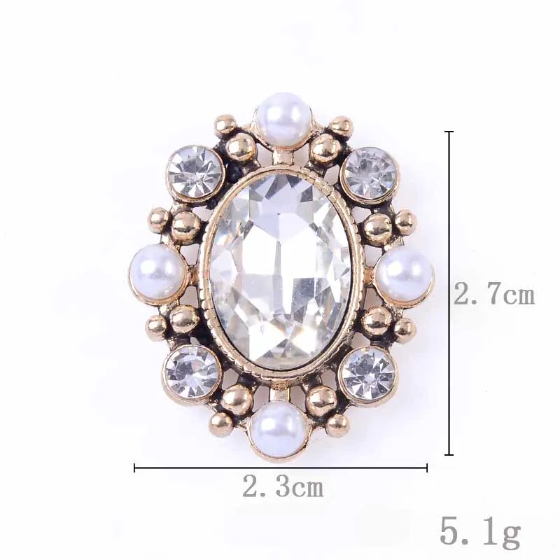 Vintage Alloy Rhinestone Flat Back Brooch Woven Garment Accessories Wedding Jewelry Accessories Button Bow Tie Hairpin Decor
