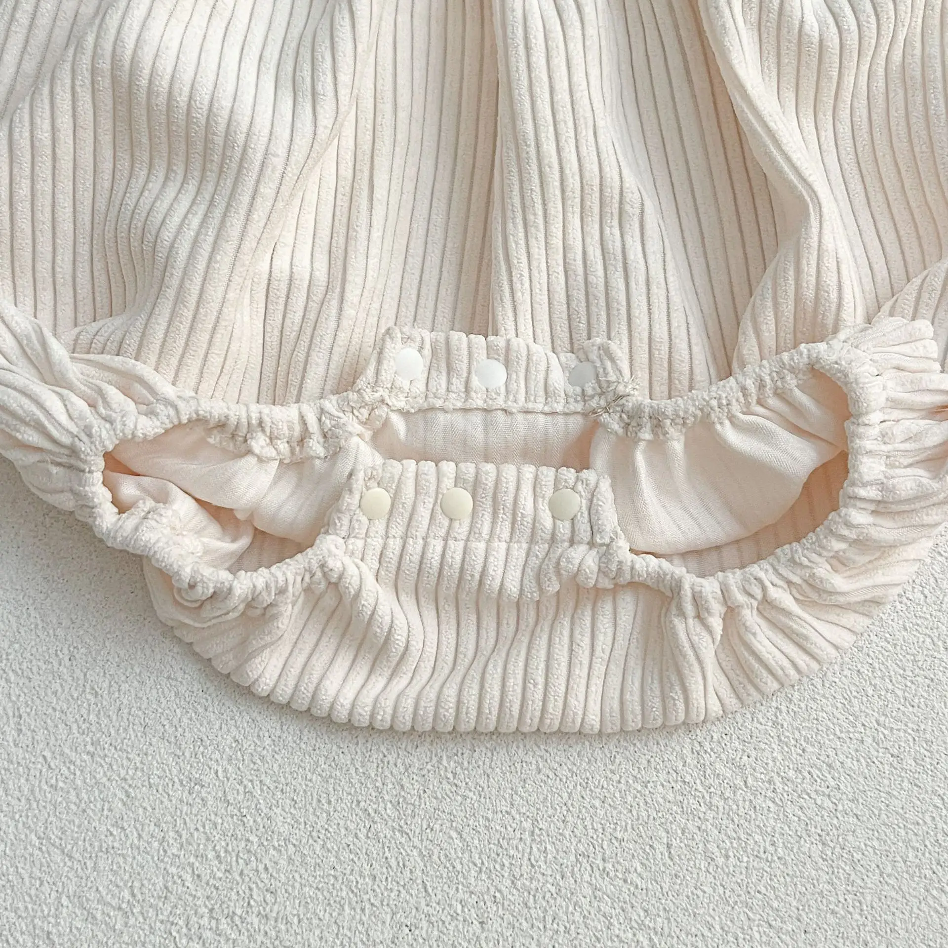 Herbst Kleinkind Baby Mädchen Strampler Cord Langarm Gestickte Blumen Neugeborenen Baby Mädchen Overall Frühling Baby Mädchen Kleidung – Detail 6