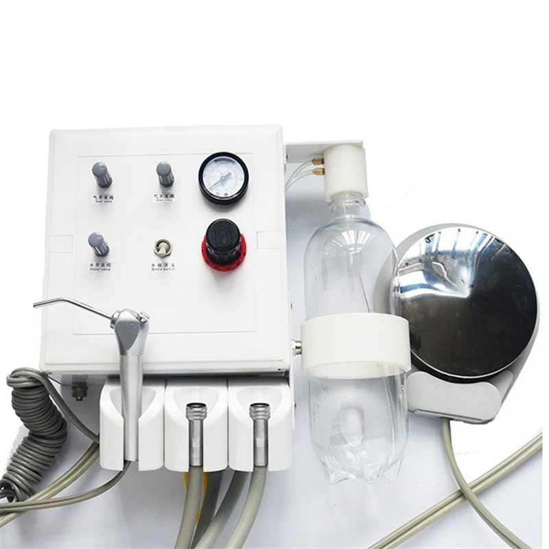 

Wall mounted portable dental unit Air Turbine Unit with 3Way syringe weak suction