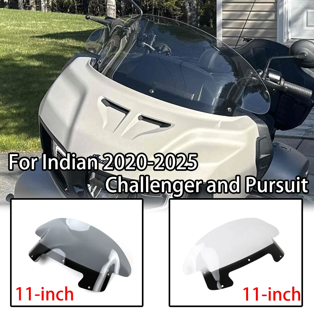 

Для Indian Challenger Pursuit 2019-2025 11-дюймовый дефлектор лобового стекла мотоцикла, обтекатель-ветрозащитный аксессуар