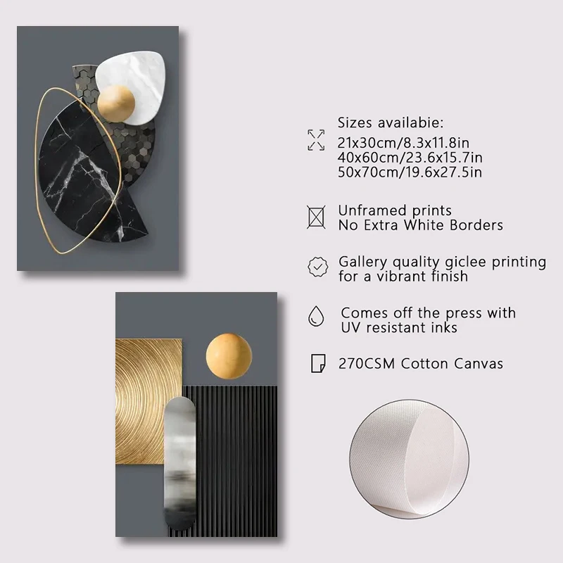 ملصق قماشي هندسي تجريدي ، فن رخامي جميل ، تصميم بسيط ، هدية ديكورية لصديق ، ديكور غرفة النوم ، 3 *