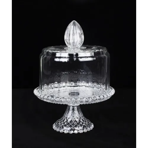 Acar Optical Clamshell Footed Cake Dome Small