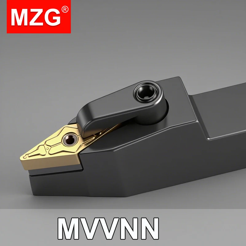

MZG MVVNN1616 MVVNN2020 K16 MVVNN2525 M16 Внешний токарный держатель инструмента VNMG Твердосплавные вставки MVVNN Токарный станок Режущие станки