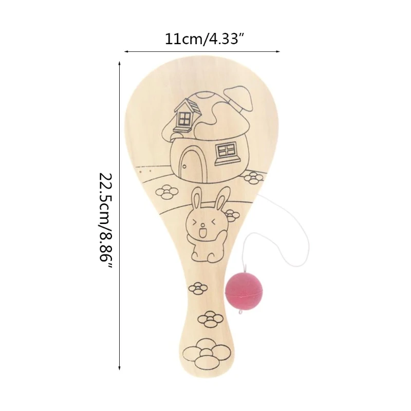 Aprendizagem desenhos animados diy mini raquete para centros atividades raquete estimulação atividade com