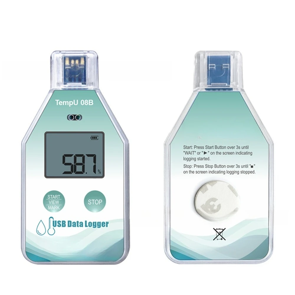 Cold chain transport incubator Disposable temperature recorder USB temperature recorder  format