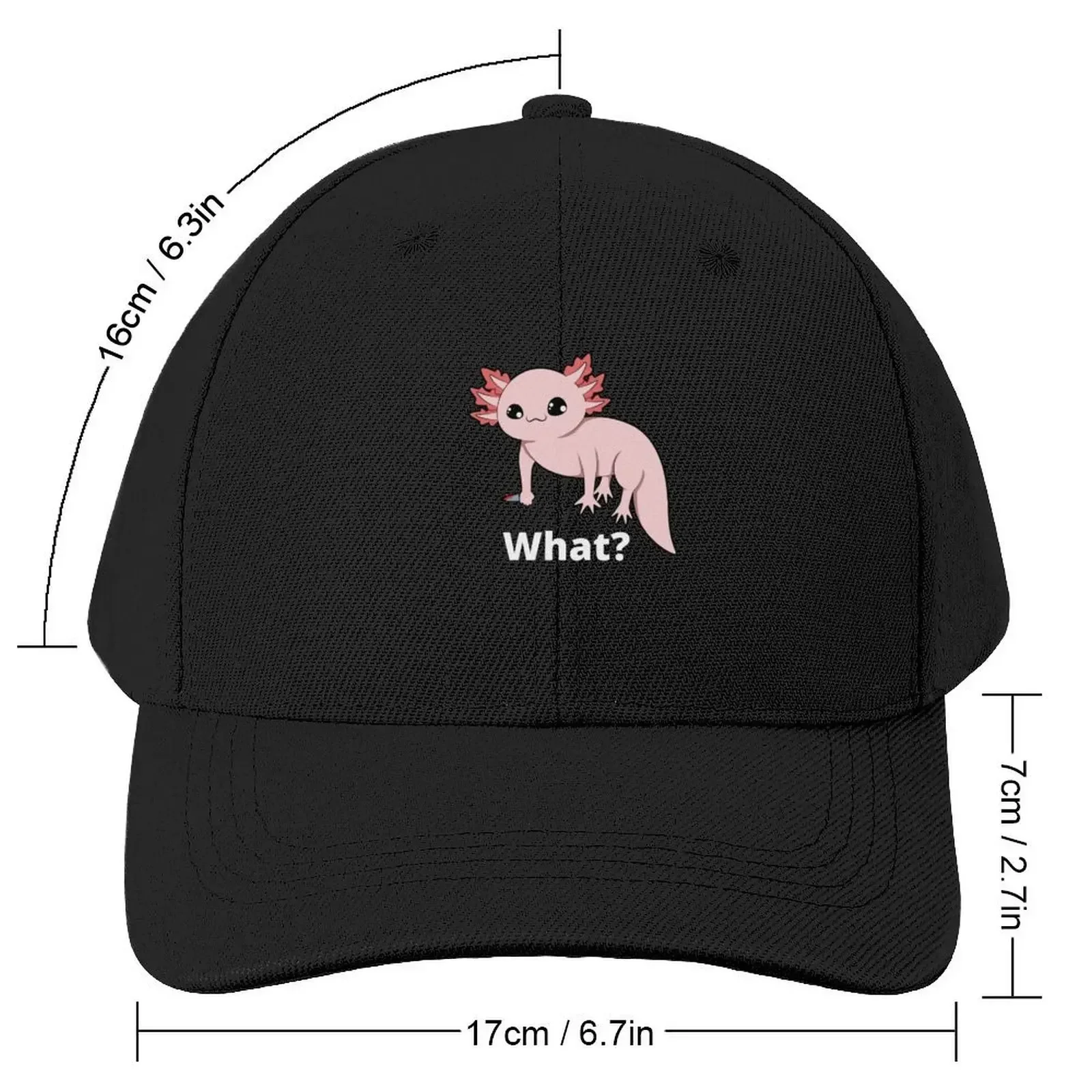 what? axolotl knife Baseball Cap sun hat Luxury Man Hat tea Hat Baseball For Men Women's