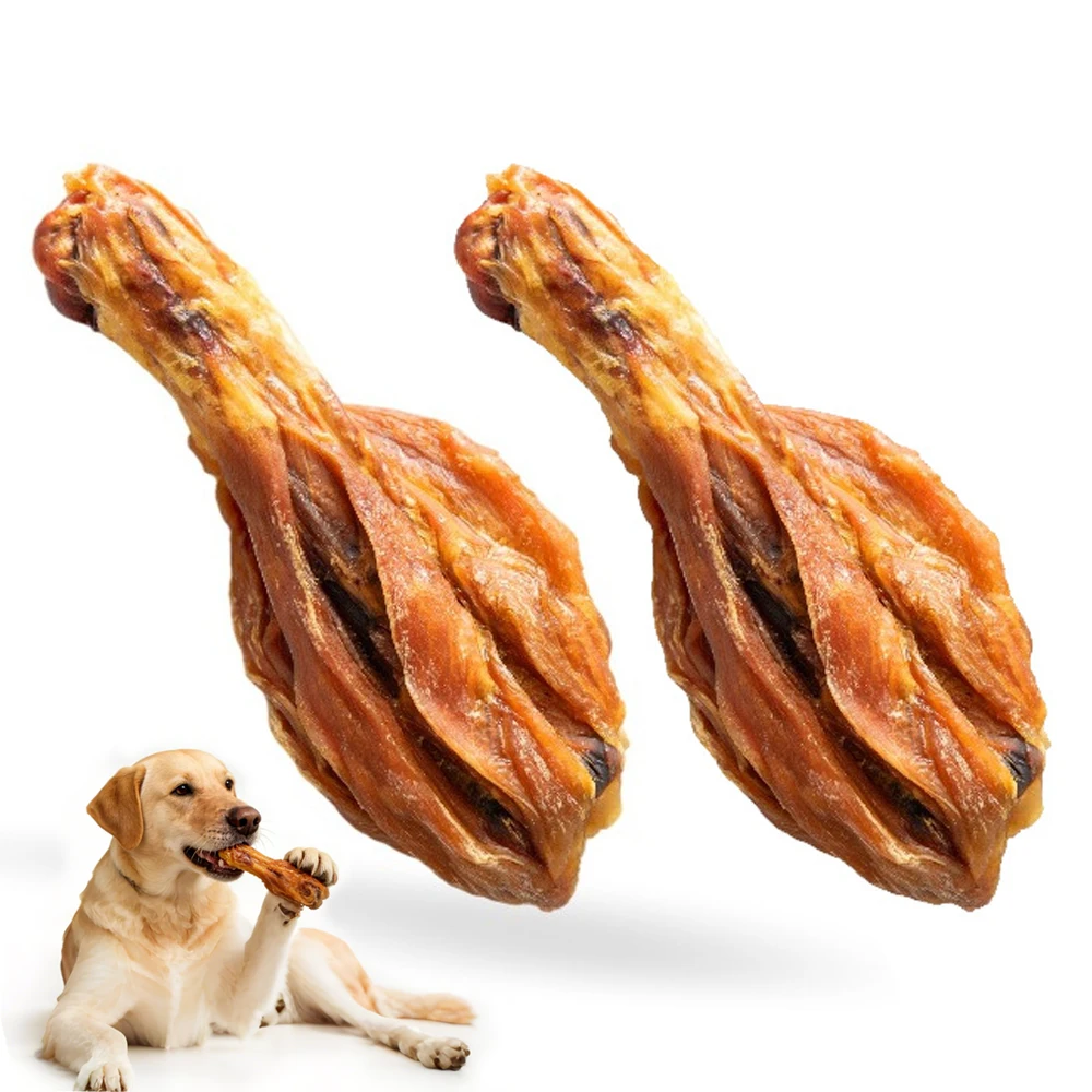 Dried Chicken Leg Dog Treats for Small, Medium, & Large Dog - No Artificial Flavors, Healthy, High Protein Make the Perfect Positive-Reward Training Treats for Dogs.