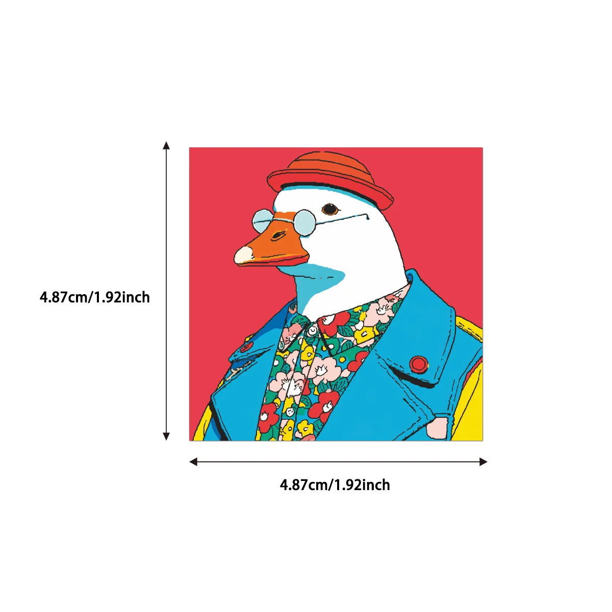 10/50PCS Cartoon Silly Goose Graffiti Stickers Exquisite Fashion Sticker for Computer Notebook Stationery DIY Toys Secret ﻿