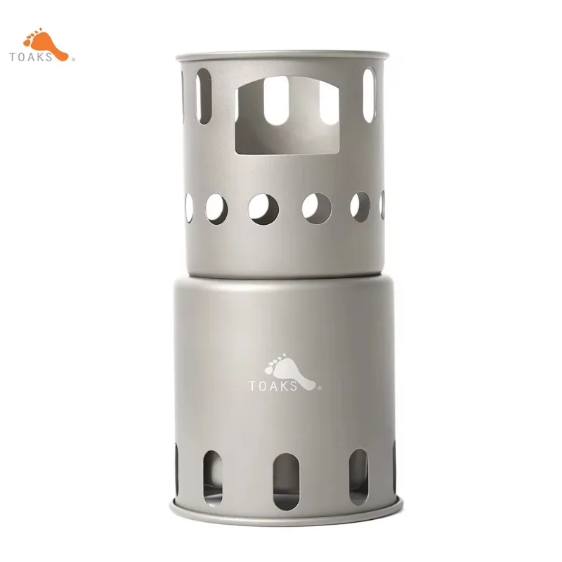 TOAKS STV-12 Titanium Backpacking Wood Burning Stove (Small) Outdoor Titanium Cooking System