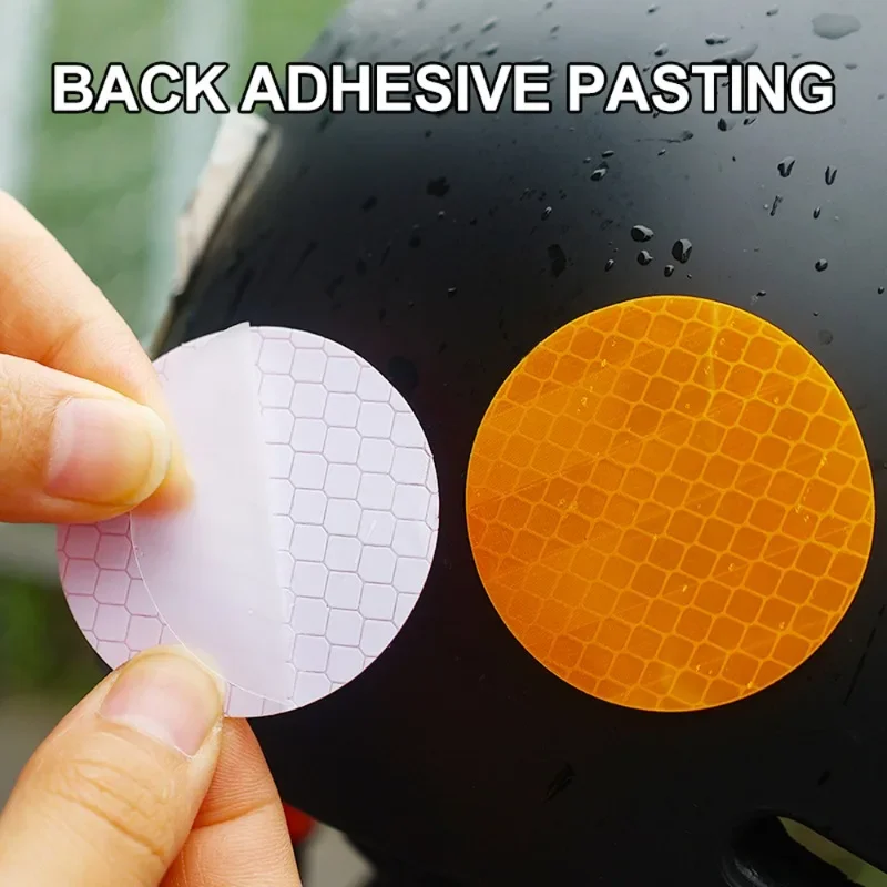 10pcs Car Bumper Reflective Stickers Reflective Warning Strip Tape Secure Reflector Sticker Decals Safety Warning Stickers 5cm