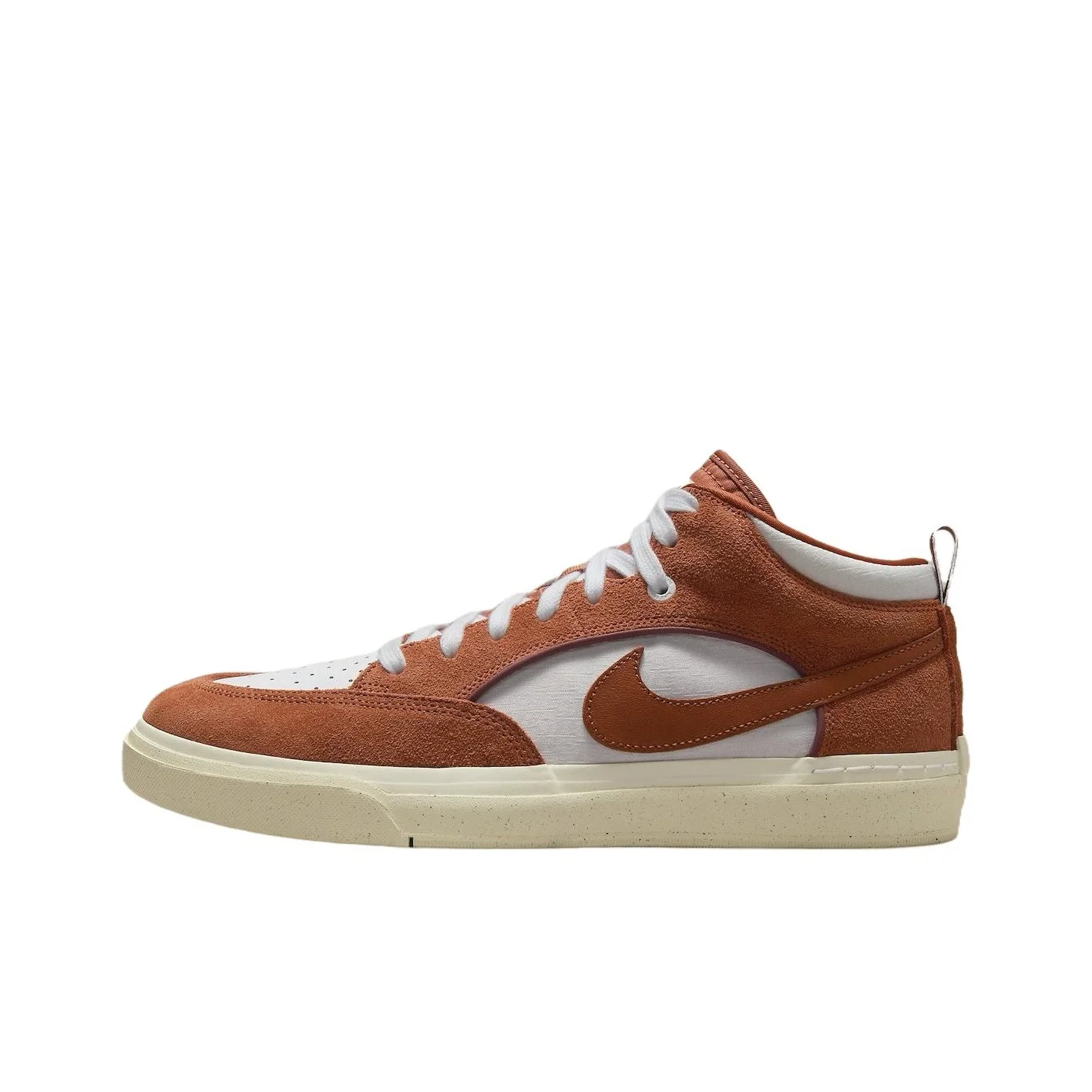 Nike SB React Leo Comfortable And Trendy Cushioning Abrasion Resistant Low top Basketball Shoes Men's Brown White DX4361-202