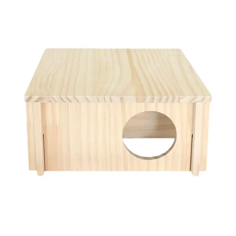 2-Chamber Hamster Multi-chamber Hamster Small Pets Woodland Hideout House Hamsters 2-Room Square Hamster Tunnel Pets House