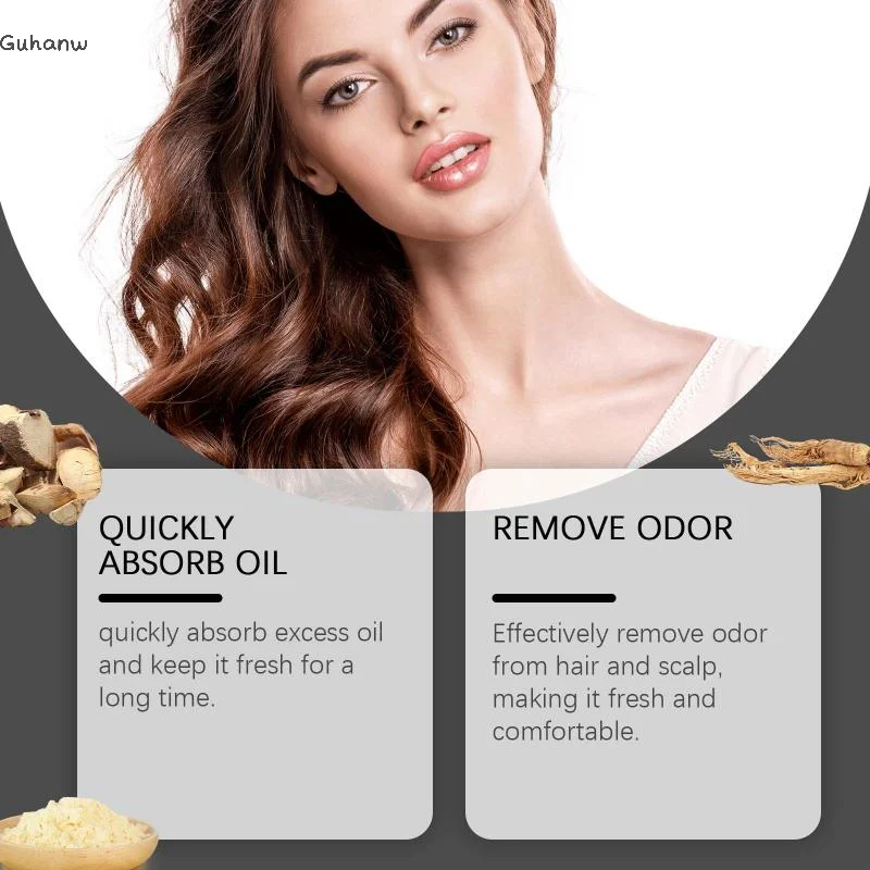 

Hoegoa Dry Cleaning Hair Fluff Powder, Fluff Hair Fresh Hair Portable Bangs Shampoo Dry Powder