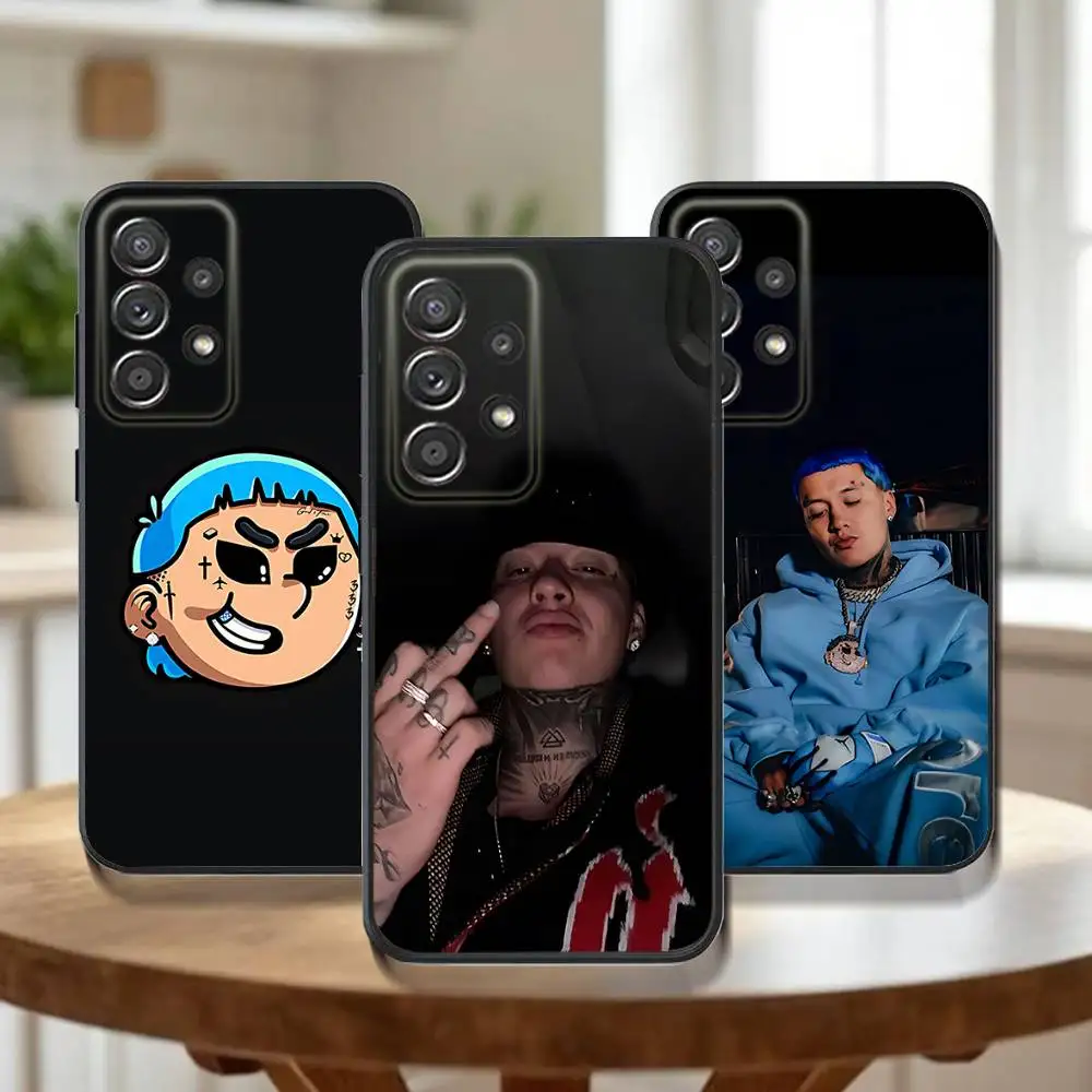 

Чехол для телефона Blessd C-Cantante Rapper для Samsung Galaxy A73,31,32,72,41,53,52,71,22,5G,Note,J7,8,9 Мягкий черный чехол