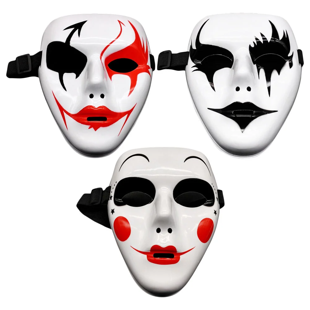 

3 Pcs Party Mask Decorate Masks for Adults Clown Halloween Plastic Costume Costumes