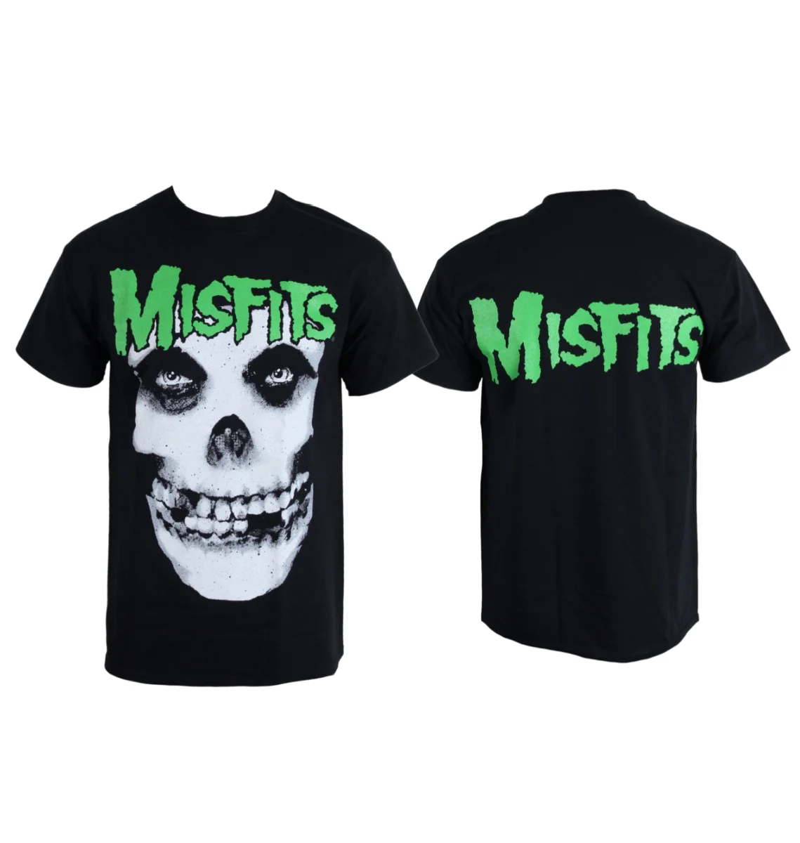 Misfits - Classic Fiend Skull Art Pattern Horror Punk Band T-shirt Casual Street Style T-shirt Suitable for Both Men and Women