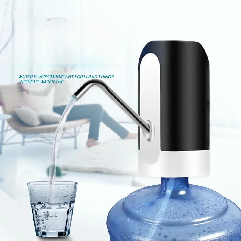 Water Bottle Pump USB Charging Water Dispenser Portable Mini Automatic Pumpment for Gallon Facilites Kitchen Camping Accessories