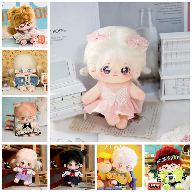 Doll Clothes for 20cm Idol Doll Outfit Accessories Preppy Style JK Skirt Hoodie Overall for Super Star Dolls Toys Gift