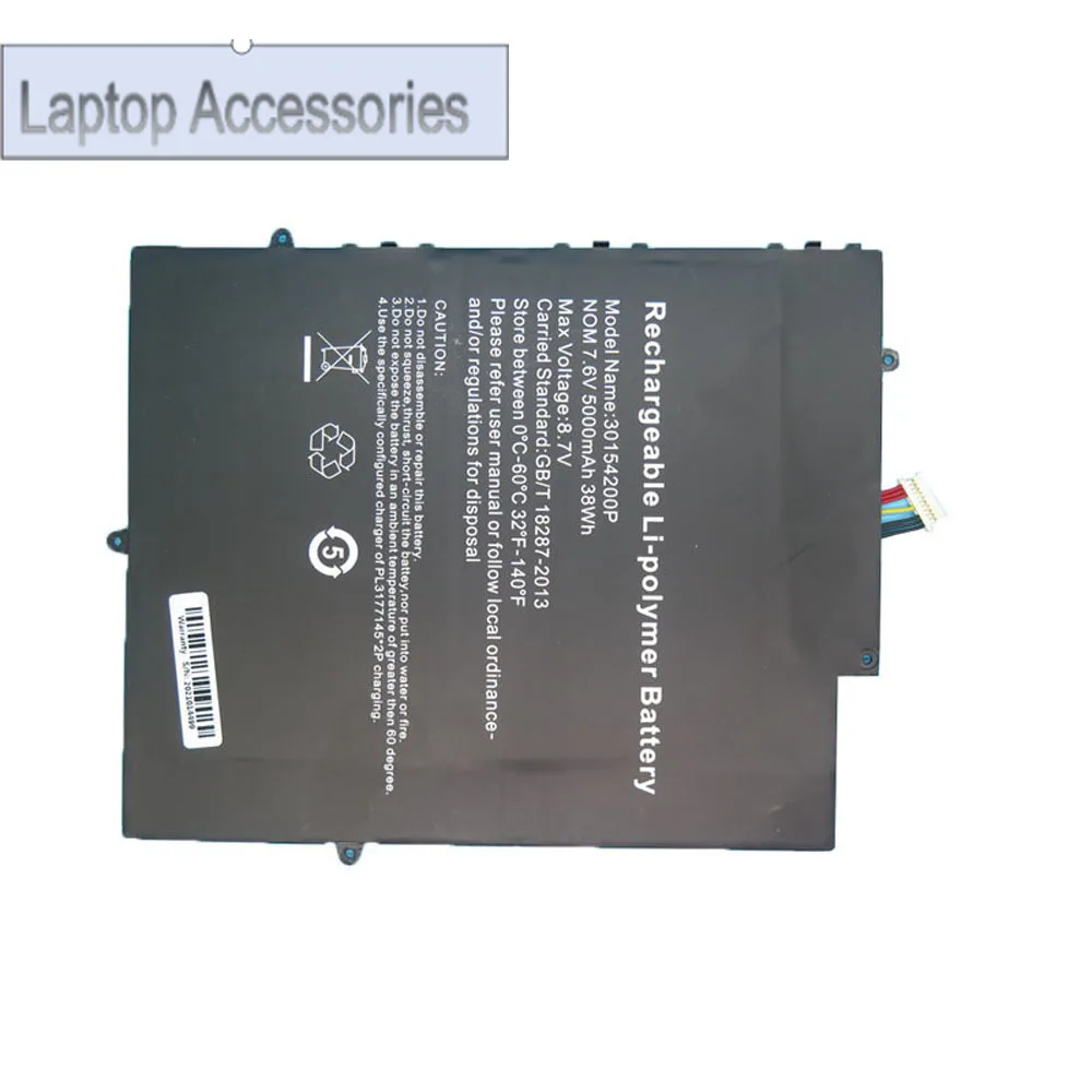 F аккумулятор для ноутбука, перемычка для EZBOOK X3 PRO 7,6 В, 5000 мАч, 38 Вт, 10 контактов, 7 линий, новый