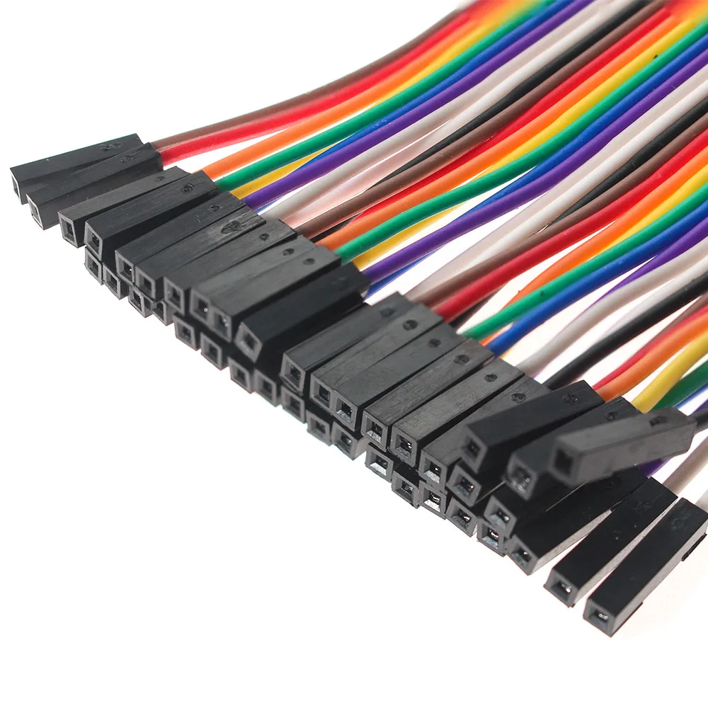 40PCS 10CM 15CM 20CM DuPont Line 40Pin Female to Female, Male to Male, Male to Female Wires Cables DIY Breadboard Kit