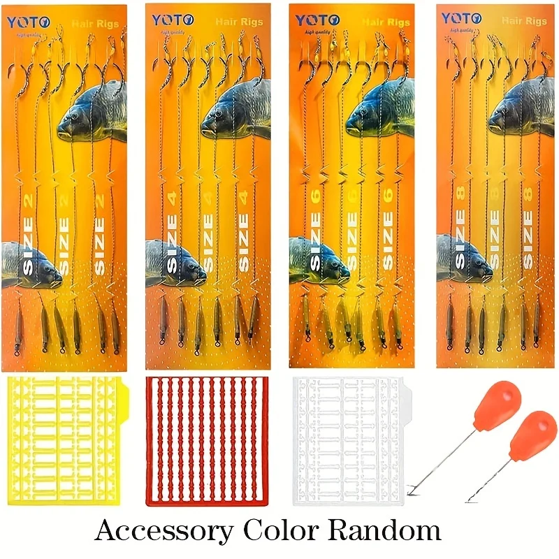 

24 шт., рыболовные крючки для ловли карпа, нержавеющая сталь