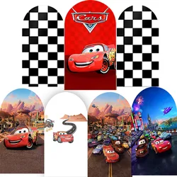Pixar Car Birthday Party Arch Backdrop Cover Boy Racing Cars Scene Decoration Backgrounds Lightning Mcqueen Desert Room Wall