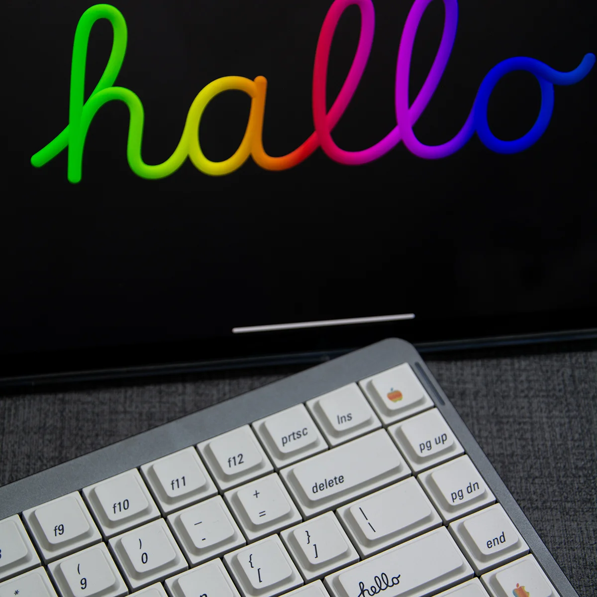 Jezail Funder LAK 75% Low-Profile PBT Keycaps, Dye-Sublimated, Compatible with Low-Profile Switches