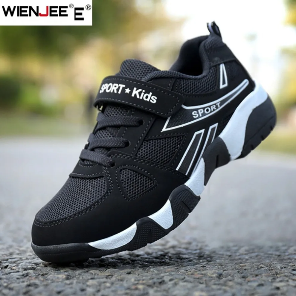 

Детская повседневная обувь, кроссовки для мальчиков, нескользящие уличные дышащие детские теннисные износостойкие спортивные баскетбольные кроссовки