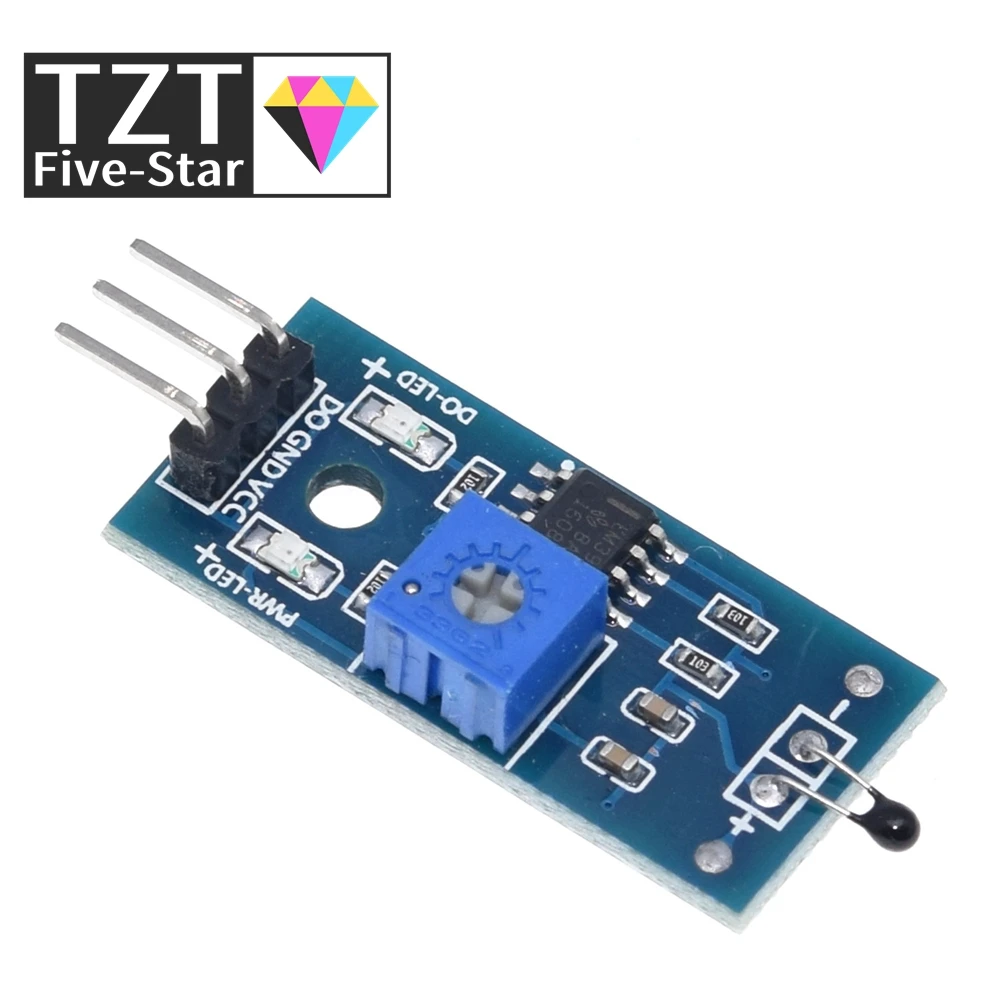 TZT 1/5PCS Thermistor Temperature Detection Module Tthermal Module Do The Digital Output Temperature Control Switch For Arduino