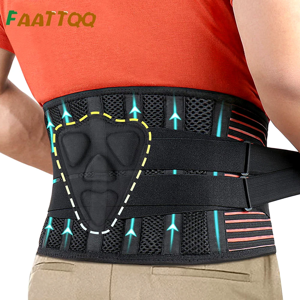 

Back Brace for Men Women Lower Back Pain Relief with Lumbar Pad, Adjustable Back Support for Work,Anti-skid Lumbar Support Belt