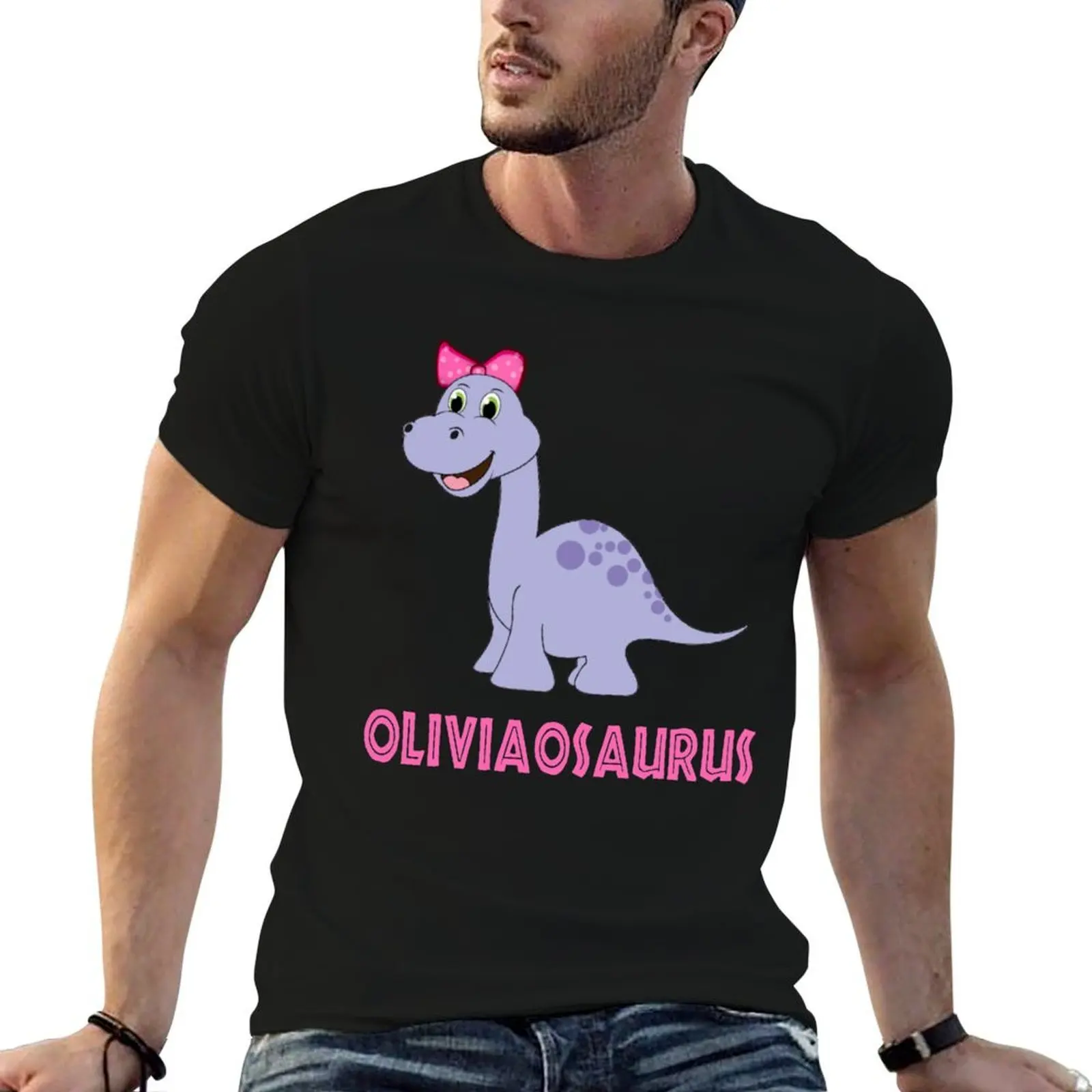 

OLIVIA OLIVIAOSAURUS COOL PERSONALIZED DINOSAUR T-Shirt essential t shirt graphic t shirts for man T-Shirt