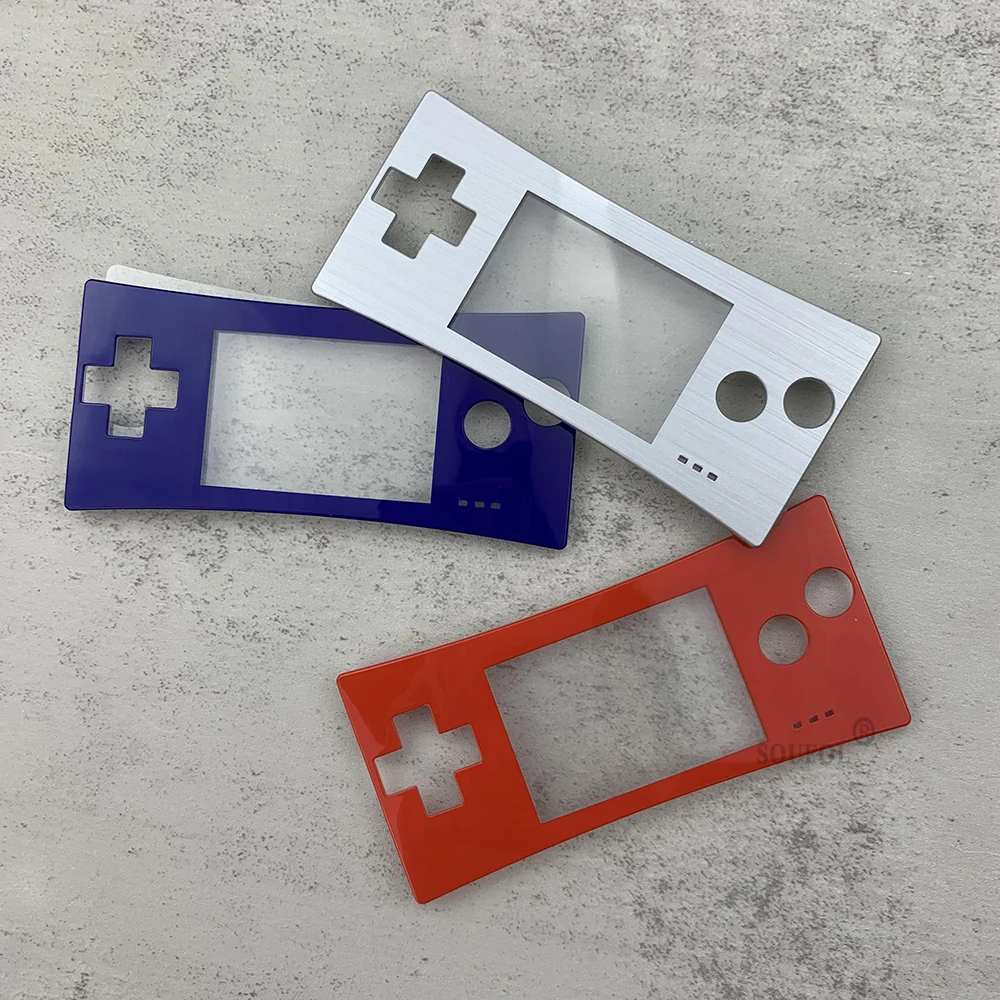 غطاء أمامي غطاء بديل ل GameBoy مايكرو ل GBM الجبهة الإسكان إصلاح جزء