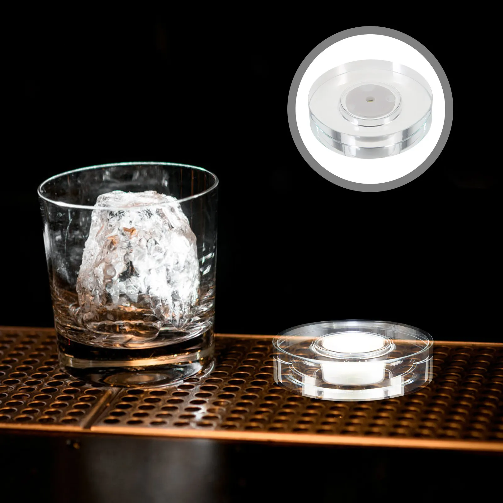 

Вращающаяся подставка для дисплея с USB-зарядкой, белая светодиодная подсветка, основание для демонстрации хрустальных, стеклянных, акриловых сфер и ювелирных изделий