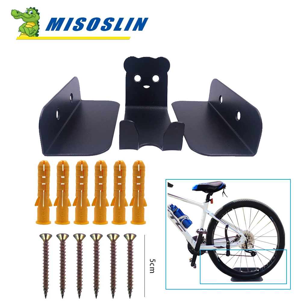 Bike Hook Rack Holder Bike Showing Holder Hook MTB Road Bicycle Steel Rack Pedal Wall Mounted Hanger Racks Accessories