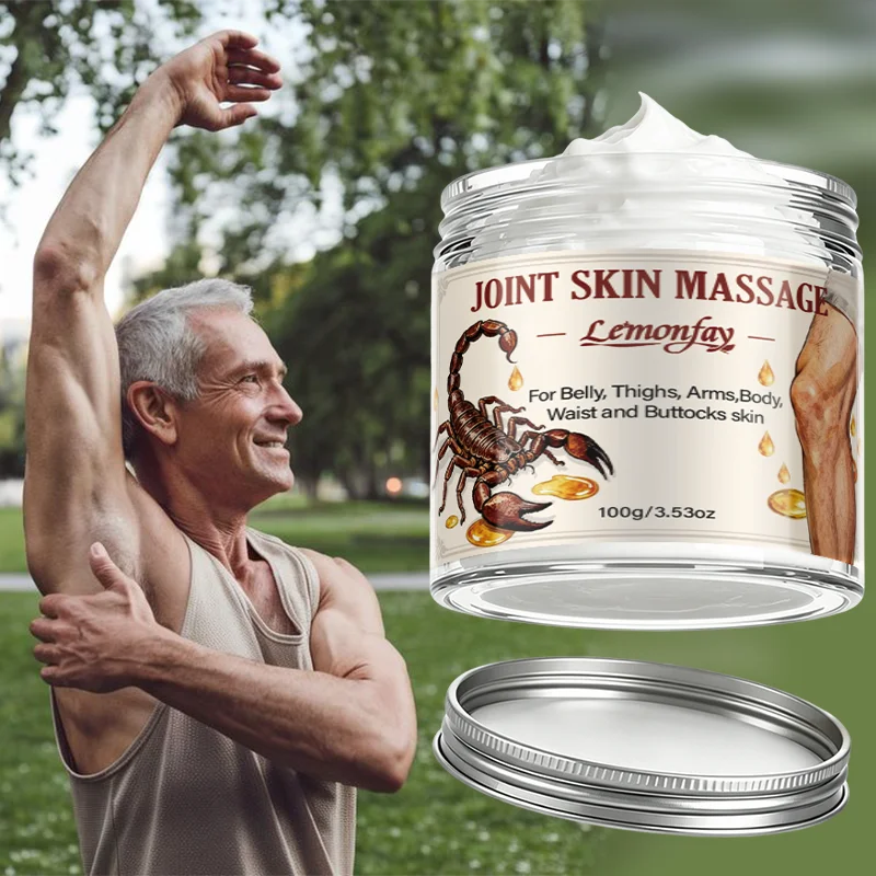 Lemonfay 100g Scorpion Joint Skin Massage Cream, Soothing Relief Balm for Full Body Massage, Arms, Thighs & Waist Care