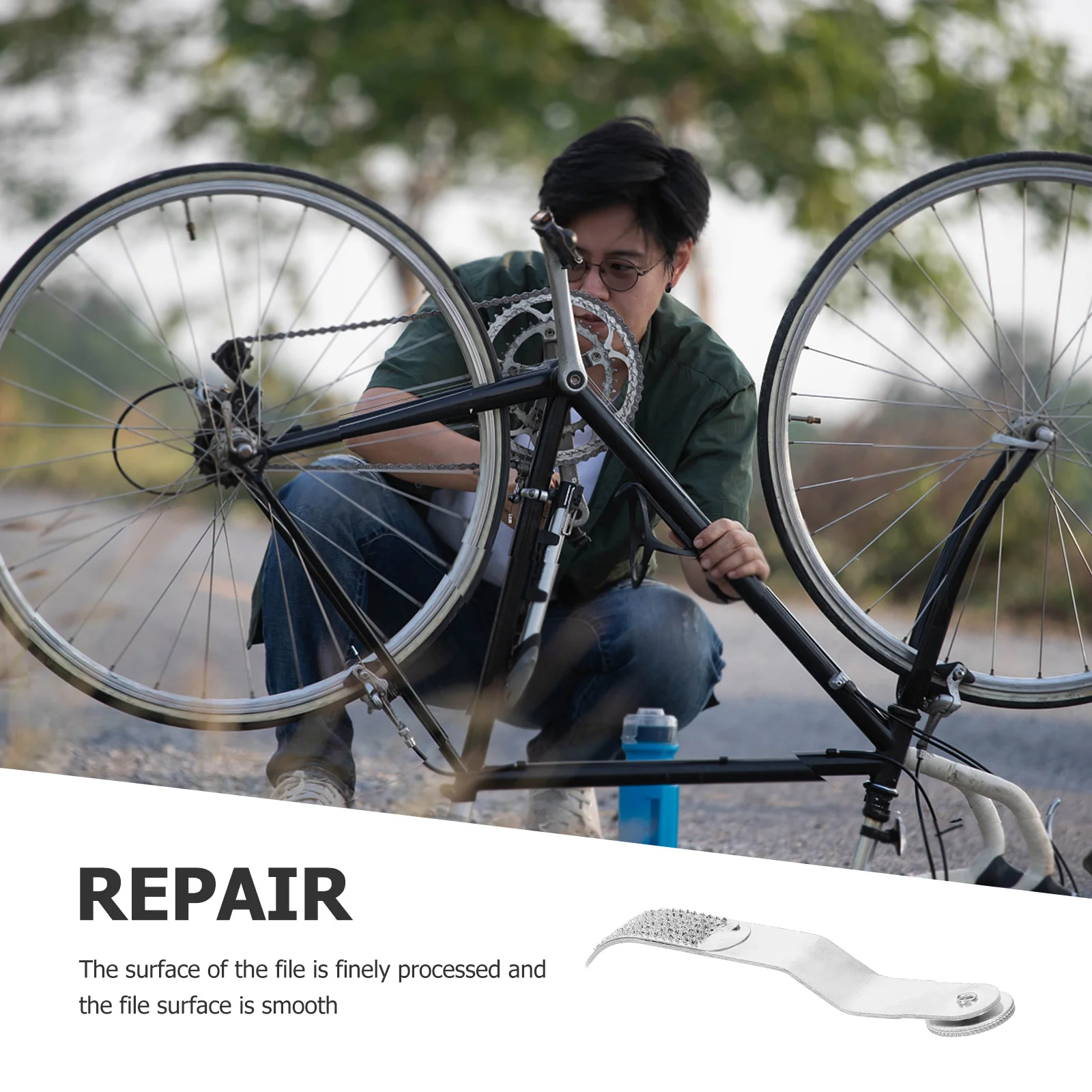 

Inner Tube Tire Repair Tool Fine Processed Surface Ensures Smooth Filing Experience Efficient Repair Solution for Bicycle Tyre