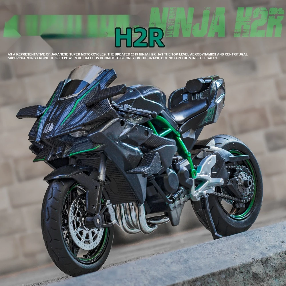 

1:12 H2 Big Devil Racing Motorcycle Model Alloy Car Model Car Ornament Perfect Birthday Gift for Friend