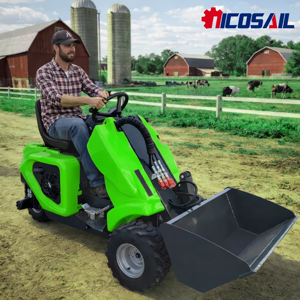 

Three wheel skid steer loader Hydrostatic Transmission 160MPa Hydraulic Pressure for Indoor Narrow Space Construction