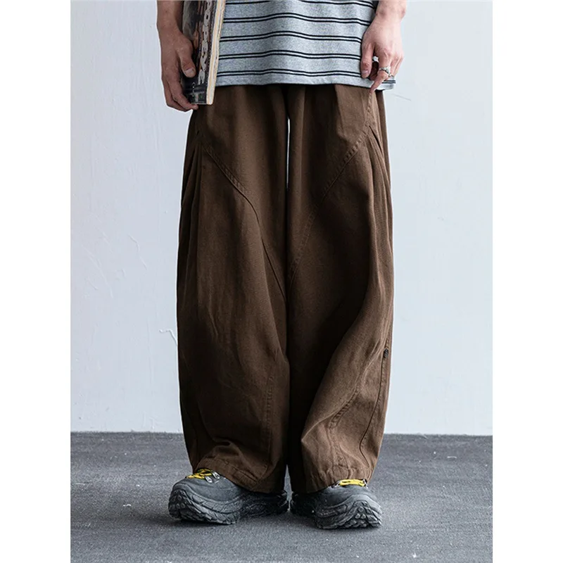Unisex Wide Leg Pants 2026 Spring Vintage Loose Casual Pants For Men Women Straight Wide Leg Cargo Trousers Versatile Streetwear