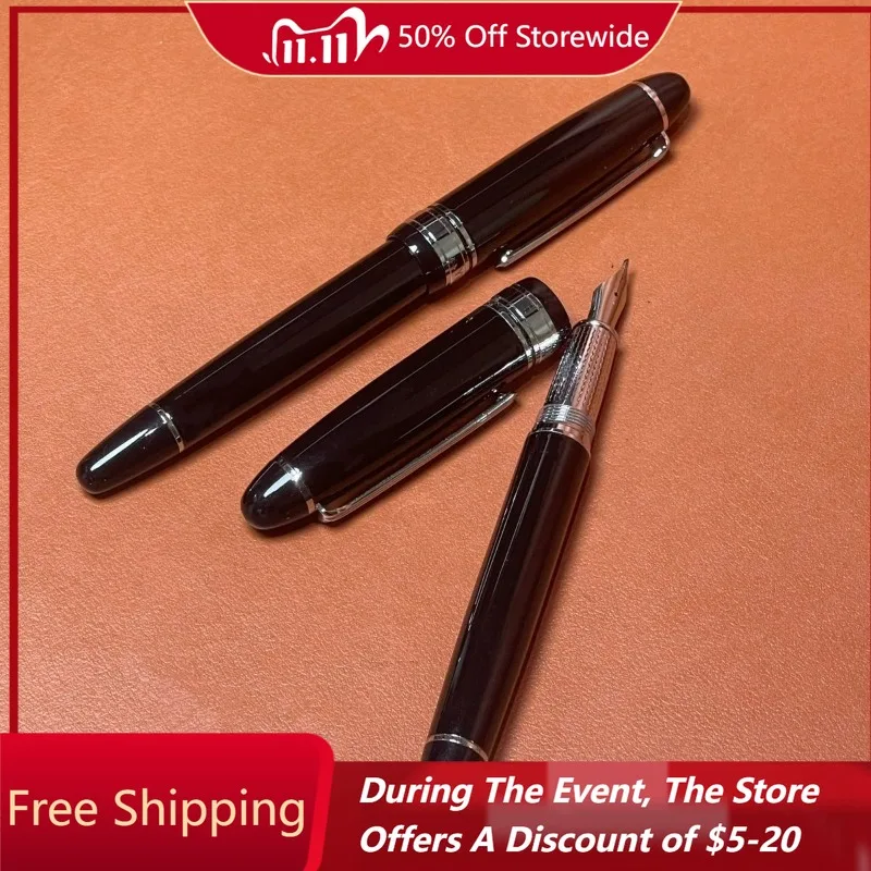 

Роскошная металлическая перьевая ручка F 0,5 мм, высококачественная деловая ручка с длинным лезвием для офисной практики, ручка для каллиграфии, простая, гладкая, с острыми краями