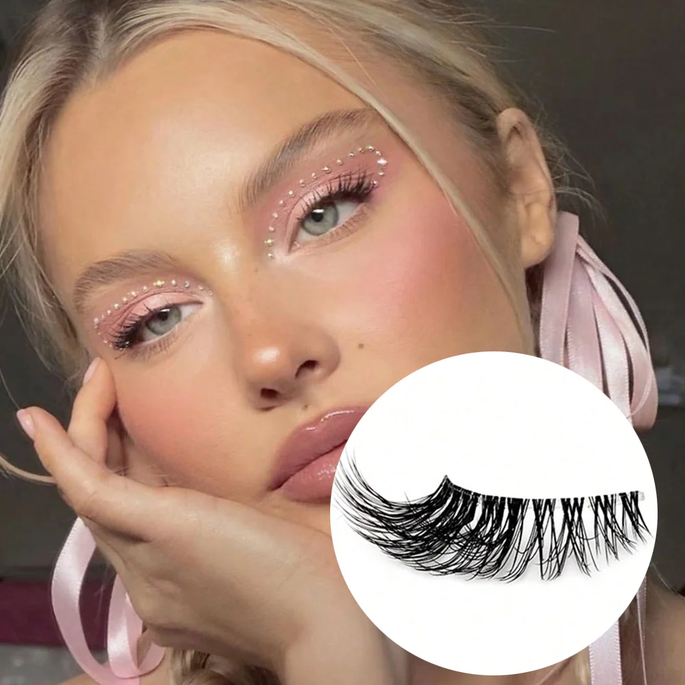 20 Pairs Half-Eye Lashes - Natural Look, reusable, Perfect for Daily Use， Enhance Your Look Instantly，Wispy  and  Fluffy Style