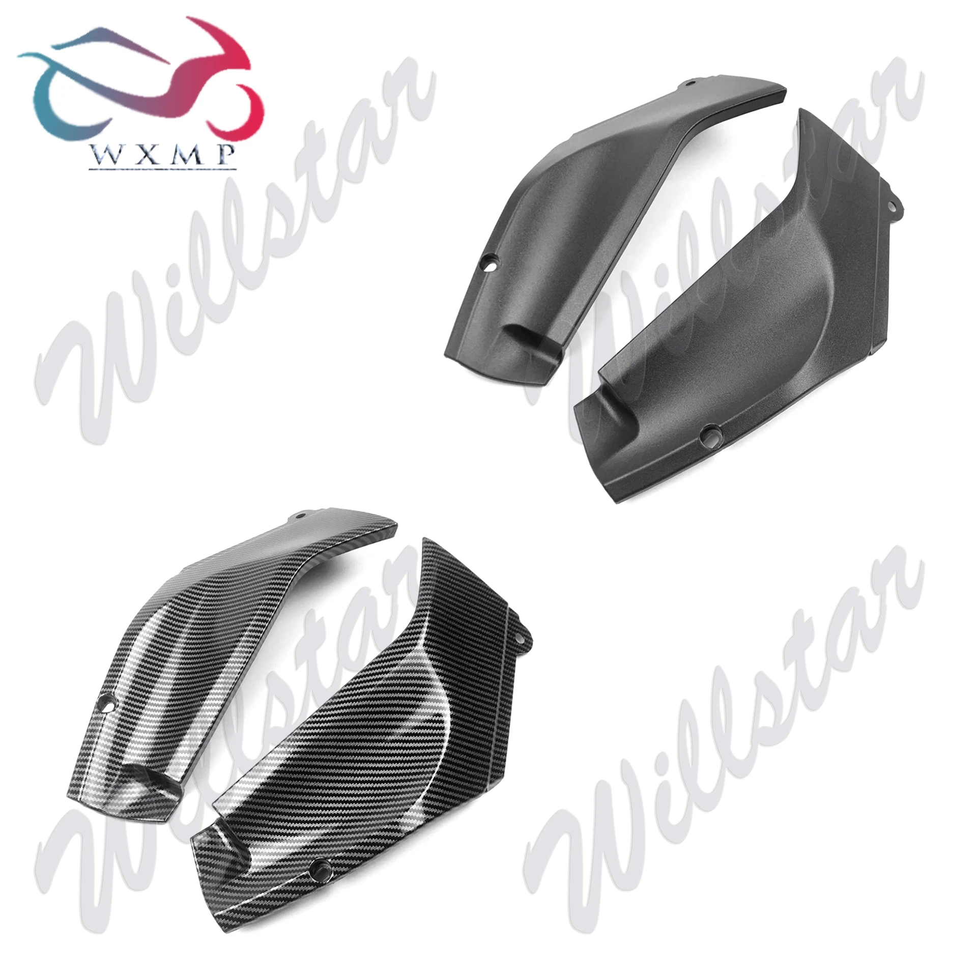 

Неокрашенные/цветные мотоциклетные вставки для воздуховода из углеродного волокна, боковые крышки, подходят для Yamaha YZF R1 1998 1999 2000 2001