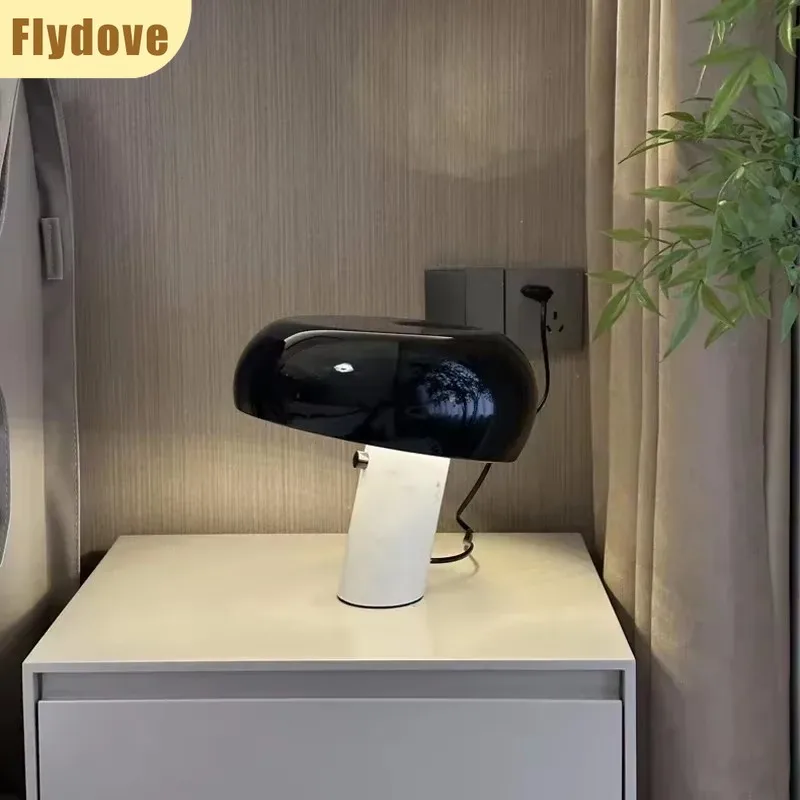 

Nordic Minimalism Snoopy Mushroom shaped Bed Light Postmodern Living Room Bedroom Study Desk Lamp Home Lighting Decoration