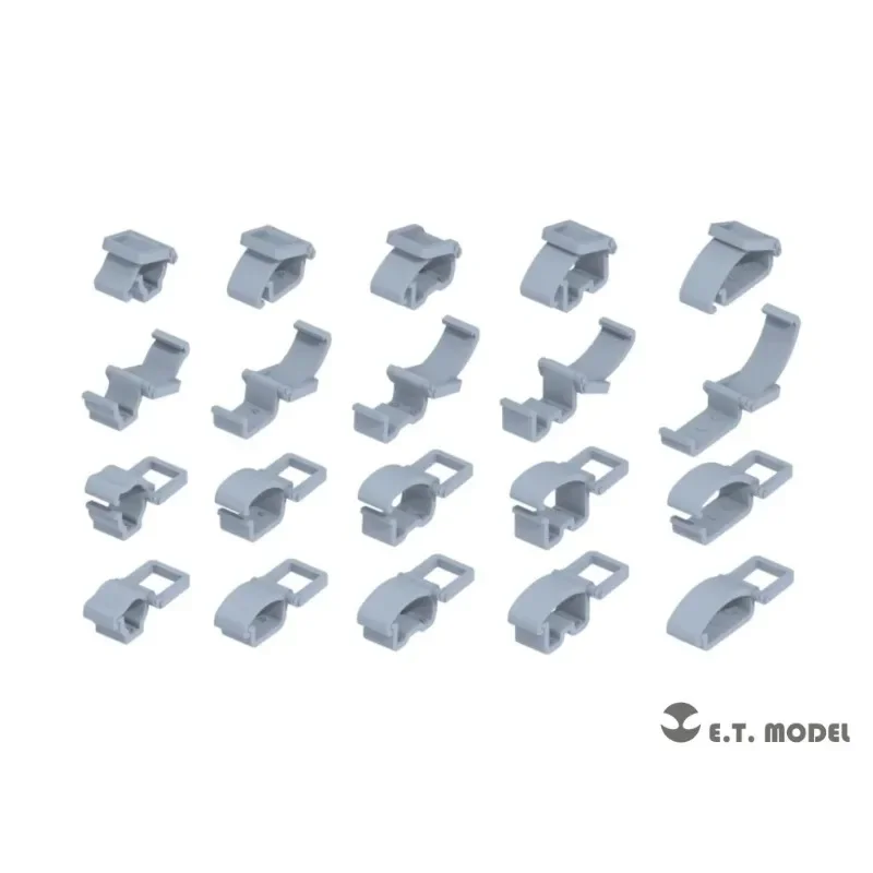 

ETmodel P35-278 1/35 немецкие зажимы 160 шт. (тип 2) пряжка для инструмента 3D-печатные детали из смолы для изготовления моделей деталей аксессуары