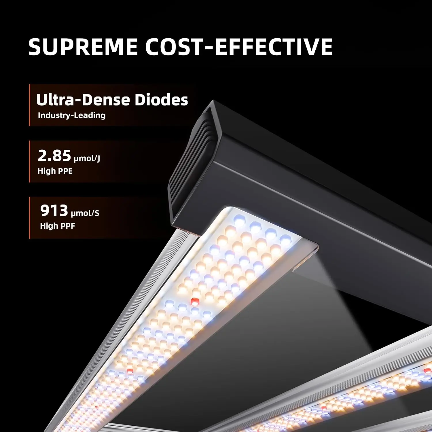App Controlled 320W LED Grow Light Full Spectrum Bridgelux Diodes Bar Style Dimmable Seedling Veg Flowering 2x4 Indoor Plants