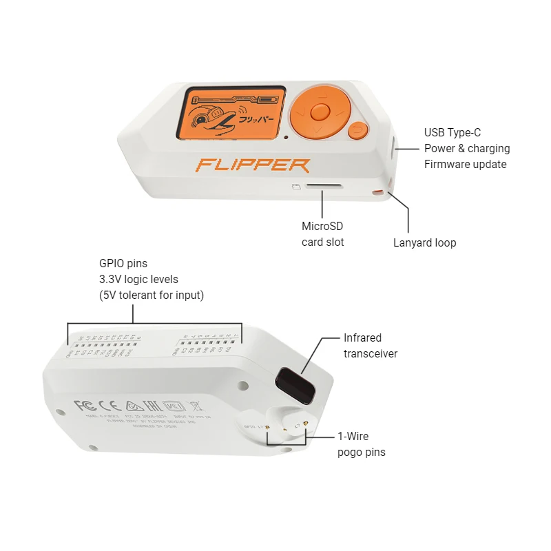 อุปกรณ์การศึกษาสำหรับ Geeks flipper 0 NFC RFID เครื่องมืออเนกประสงค์โปรแกรมโอเพนซอร์ส